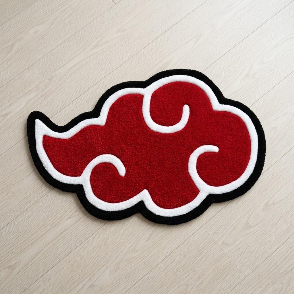 Akatsuki Cloud Handcrafted Premium Anime Rug - ruggybuggy