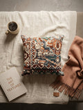 Artisan Heritage: Hand - Tufted Geometric Mosaic Premium Cushion – Luxury Multi - Textured Kilim Style Accent Pillow - ruggybuggy
