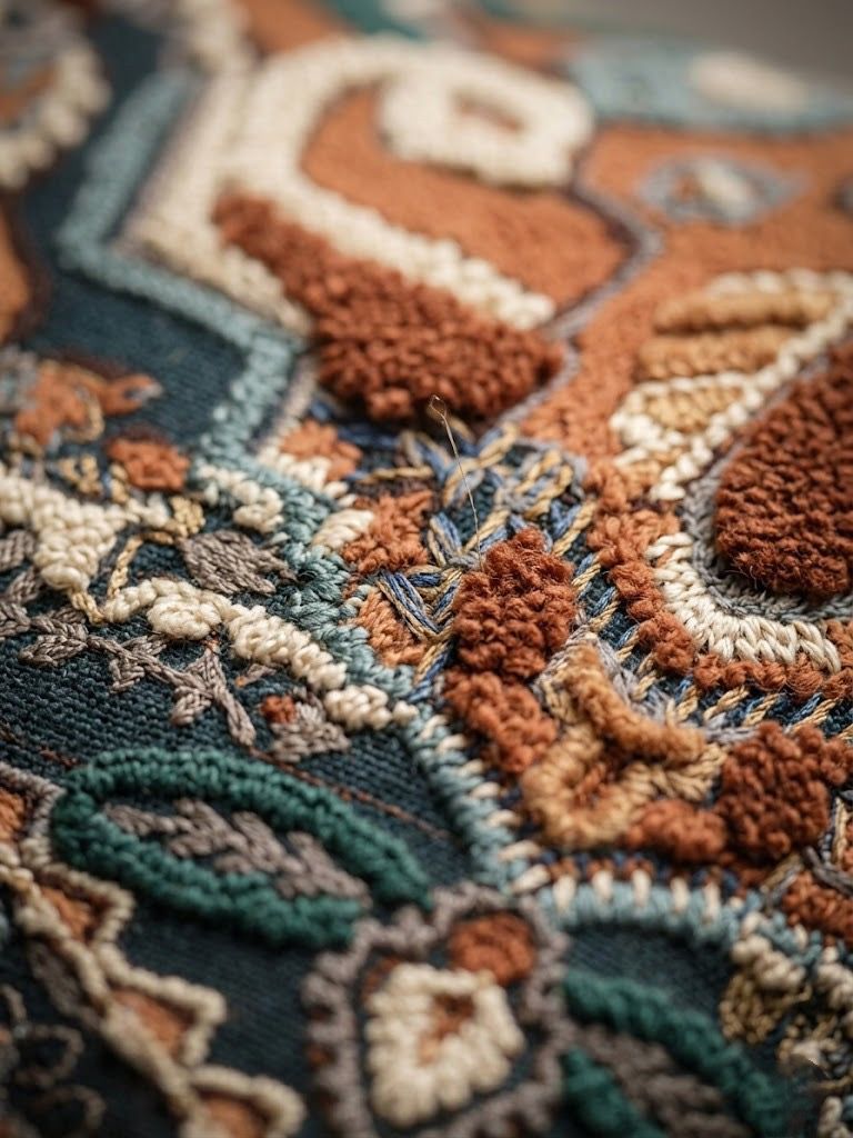 Artisan Heritage: Hand - Tufted Geometric Mosaic Premium Cushion – Luxury Multi - Textured Kilim Style Accent Pillow - ruggybuggy