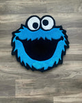 Cute Blue Monster Tufted Rug – Cartoon Character Area Rug - ruggybuggy
