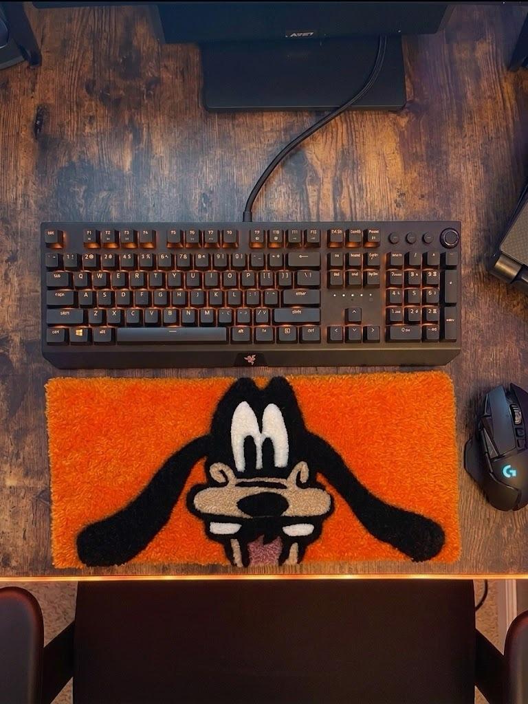 Goofy "Ahyuck" Premium Keyboard Rug - ruggybuggy