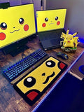 Pikachu Face Keyboard Rug - ruggybuggy