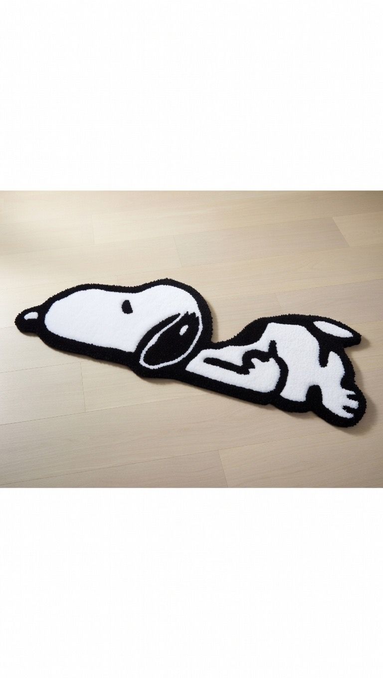 Premium Sleeping Snoopy Rug – Handcrafted Luxury Anime Rug for Modern Homes - ruggybuggy