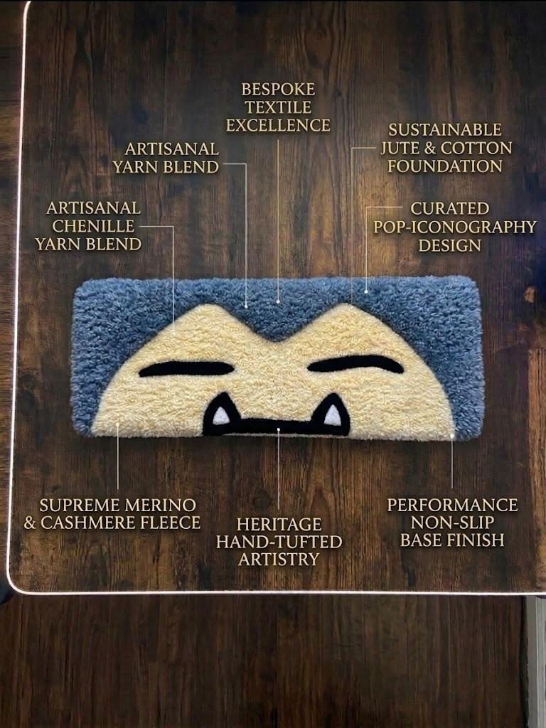 Snorlax "Deep Sleep" Premium Keyboard Rug - ruggybuggy