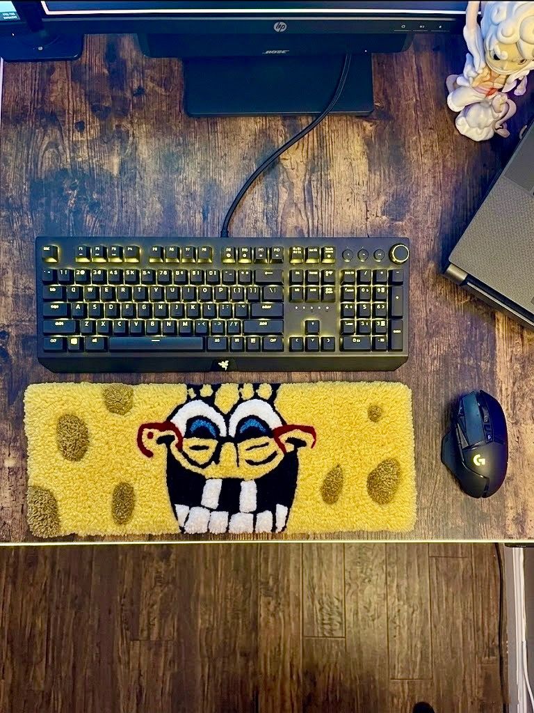 SpongeBob "Big Smile" Premium Keyboard Rug - ruggybuggy