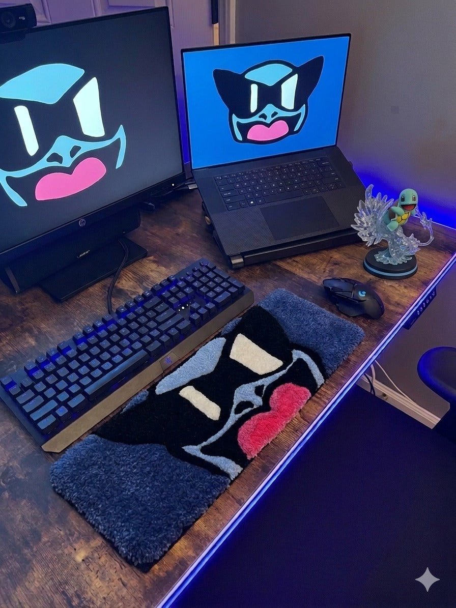 Squirtle Squad "Sunglasses" Edition Premium Keyboard Rug - ruggybuggy